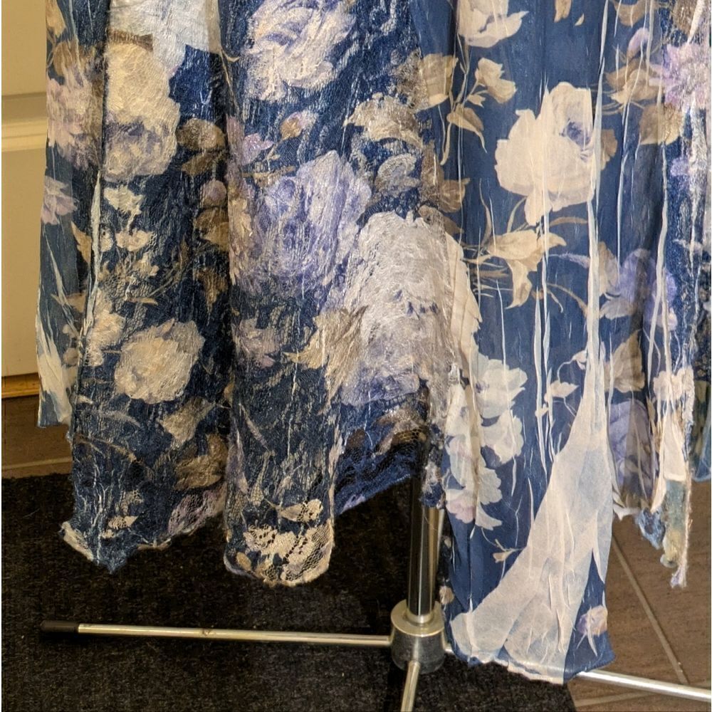 Komarov Blue Floral Midi Dress - Picture 10 of 16